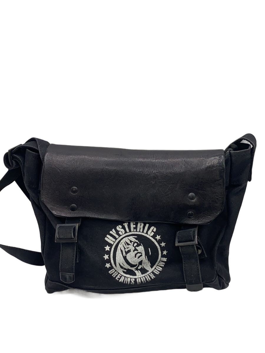 HYSTERIC GLAMOUR / ショルダーバッグ/キャンバス/ブラック