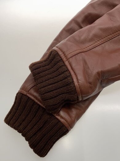 商品画像：レザージャケット・ブルゾン/38/羊革/ブラウン 5