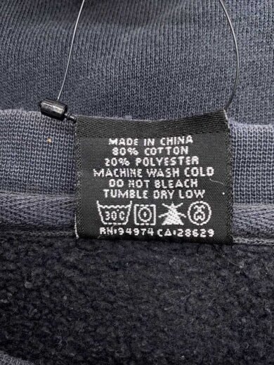 商品画像：スウェット/--/コットン/BLK/無地 4