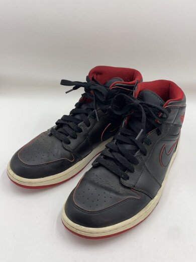 商品画像：AIR JORDAN 1 MID/エアジョーダンミッド/ブラック/554724-028/27.5cm/ブラ/レ 2