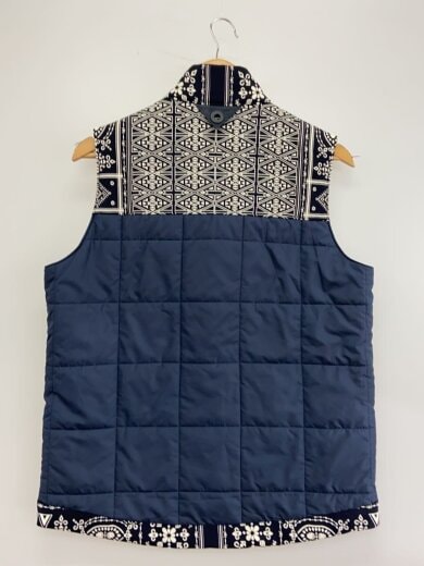 商品画像：ベスト/2/ポリエステル/NVY/総柄/WM1471218 2