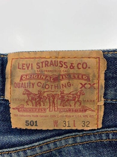商品画像：ストレートパンツ/31/コットン/インディゴ/505/米国製/ボタン裏553/90s/98年// 4