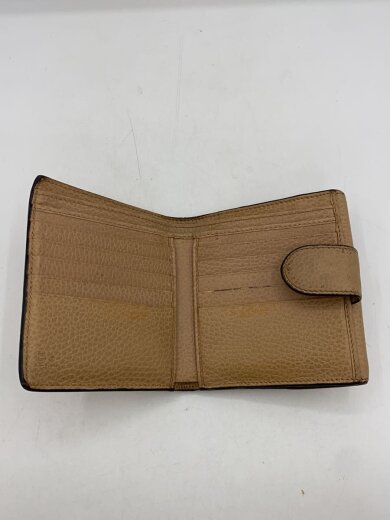 商品画像：2つ折り財布/レザー/ベージュ/メンズ 4