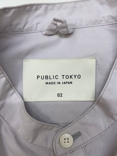商品画像：シャツ/2/コットン/パープル/無地/151500005 3