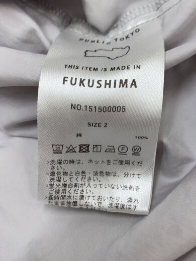 商品画像：シャツ/2/コットン/パープル/無地/151500005 4
