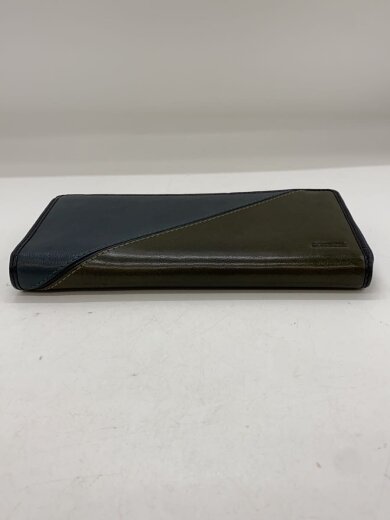 商品画像：長財布/--/カーキ/無地/メンズ/L字ZIP/レザー 4