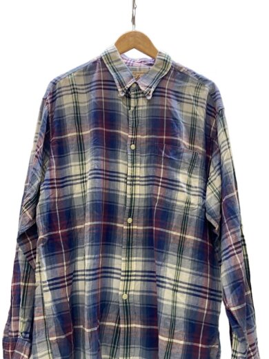 商品画像：長袖シャツ/XL/コットン/マルチカラー/チェック 1