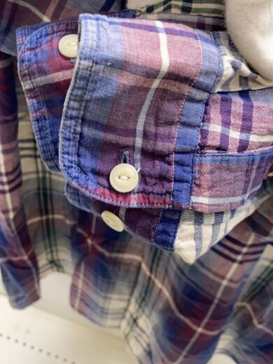 商品画像：長袖シャツ/XL/コットン/マルチカラー/チェック 5