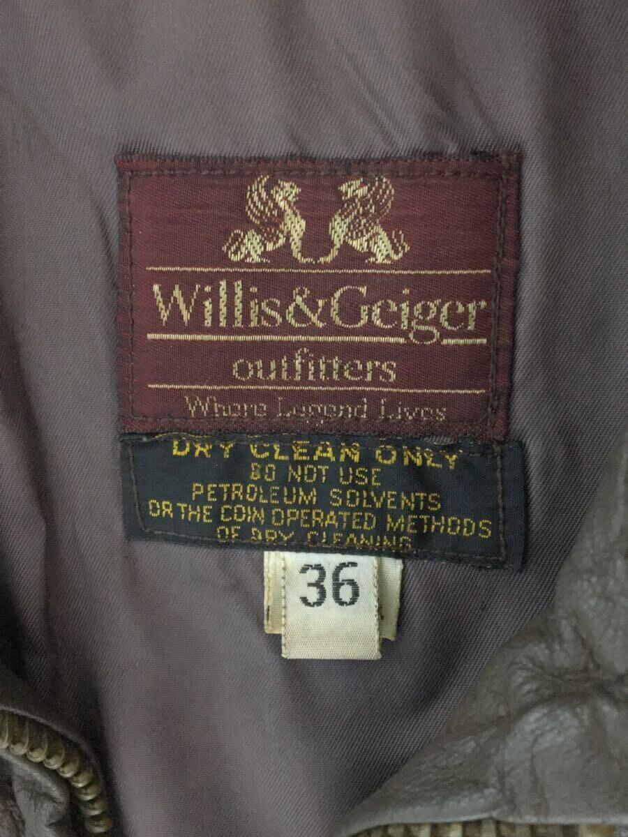 Willis&Geiger(ウイリスアンドガイガー) / G8/レザージャケット・ブルゾン/36/レザー/BRW 古着の販売・通販なら