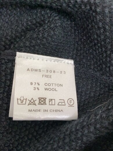 商品画像：ニット・セーター(厚手)/FREE/コットン/BLK 4