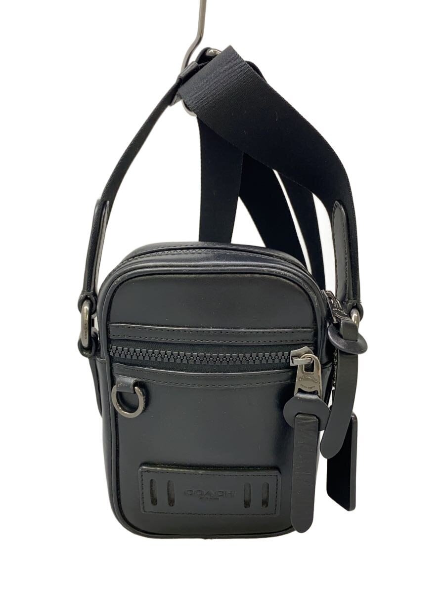 COACH / ショルダーバッグ/レザー/BLK/無地/F72963