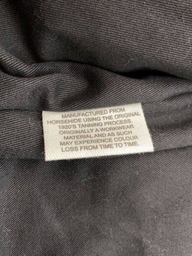 商品画像：Halfbelt STF/レザージャケット・ブルゾン/36/馬革/BLK 4