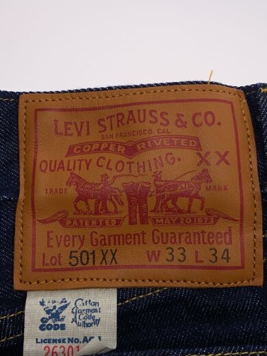 画像：Levi’s Vintage Clothingストレートパンツ/33/コットン/IDG/33501-00494