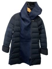 ロングダウンジャケット/2/ポリエステル/NVY/無地/YO712004