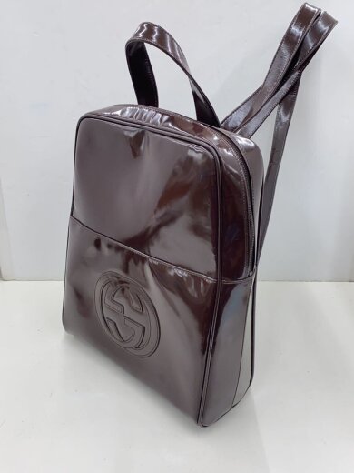 画像：GUCCIリュック/エナメル/BRW/003.1013.0055/汚れ・擦れ有2
