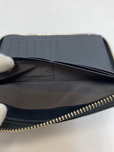 商品画像：長財布/レザー/BLK/無地/メンズ 8