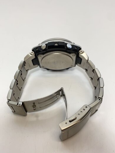商品画像：ソーラー腕時計・G-SHOCK/デジアナ/ステンレス/WHT/SLV/SS 4