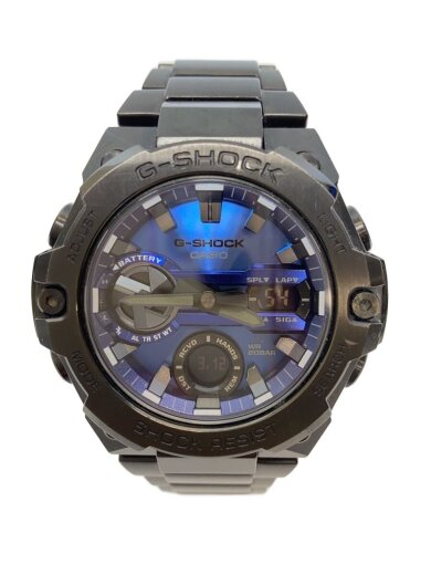 商品画像：ソーラー腕時計_G-SHOCK/デジアナ/ステンレス/BLU/BLK/SS 1