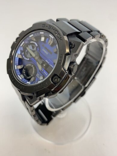 商品画像：ソーラー腕時計_G-SHOCK/デジアナ/ステンレス/BLU/BLK/SS 2