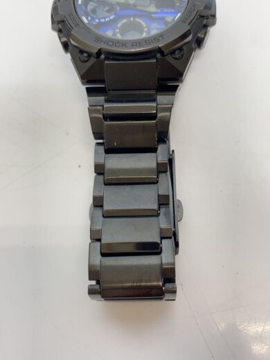 商品画像：ソーラー腕時計_G-SHOCK/デジアナ/ステンレス/BLU/BLK/SS 5