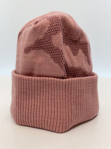 商品画像：ニットキャップ/--/ポリエステル/PNK/無地/レディース/X000009932 2