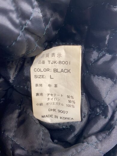 商品画像：TIME&TIDE/ダブルライダースジャケット/L/牛革/BLK/無地 5