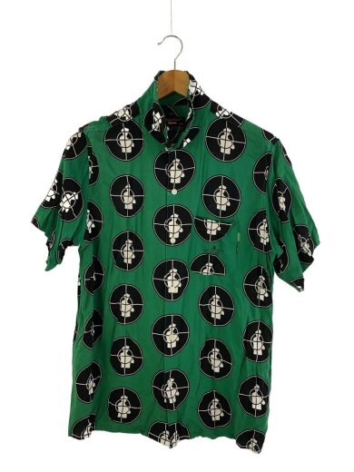 商品画像：半袖シャツ/M/レーヨン/GRN/総柄 1