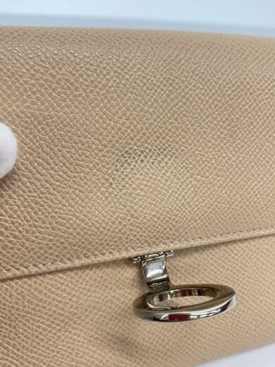 商品画像：3つ折り財布/レザー/BEG/レディース 9