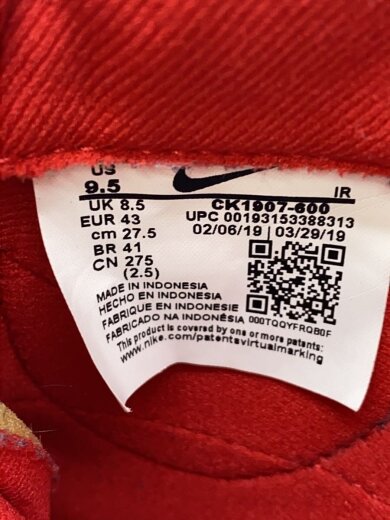 商品画像：CLASSIC CORTEZ QS ST/クラシックコルテッツ/レッド/CK1907-600/27.5cm/RED 5