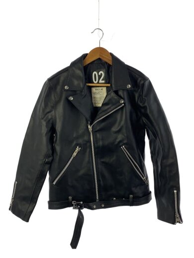 商品画像：ダブルライダースジャケット/2/牛革/BLK 1