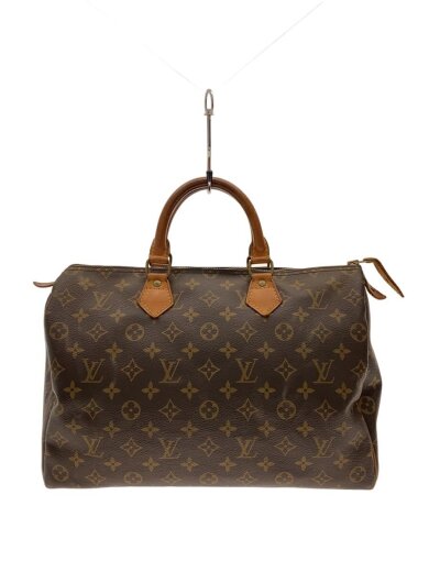 商品画像：1)スピーディ35_モノグラム・キャンバス/PVC/BRW 1