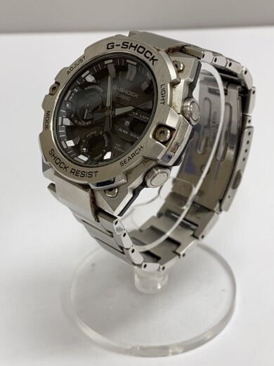 商品画像：ソーラー腕時計_G-SHOCK/デジアナ/ステンレス/BLK/SLV/SS// 2