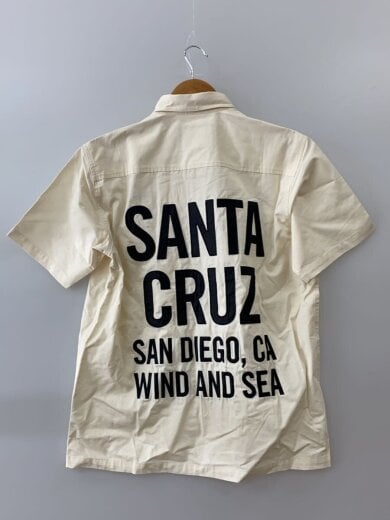 商品画像：半袖シャツ/S/コットン/IVO/WDS-0-STCZ-24-Q1-SH-01/ロゴ刺繍/ワークシャツ 2