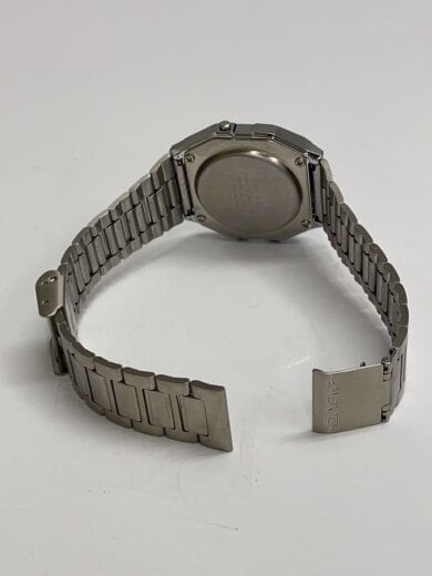 商品画像：クォーツ腕時計/デジタル/ステンレス/BEG/SLV/A158WE 4