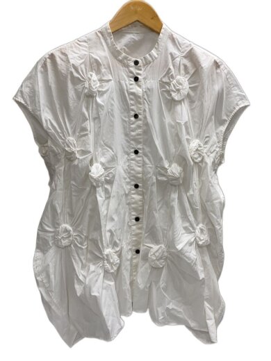 商品画像：ノースリーブシャツ/38/コットン/WHT/300IS230-2371// 1