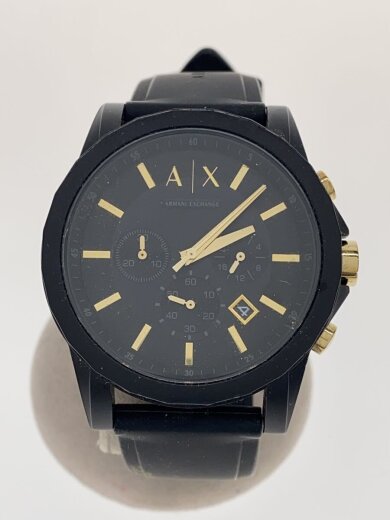 商品画像：クォーツ腕時計/アナログ/ラバー/BLK/BLK/AX7105/アルマーニエクスチェンジ 1