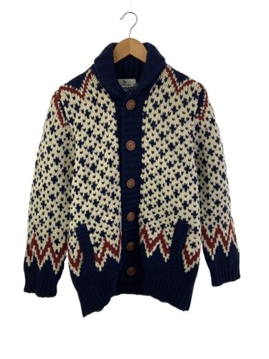 商品画像：カウチン/カーディガン(厚手)/3/ウール/総柄 1