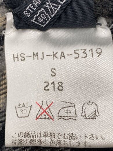 商品画像：長袖シャツ/S/コットン/GRY/チェック/HS-MJ-KA-5319 4