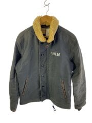 デッキジャケット/XL/コットン/GRY/6122051