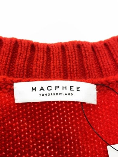 商品画像：ニット・セーター(厚手)/S/ウール/RED/無地/12-02-44-02705 3