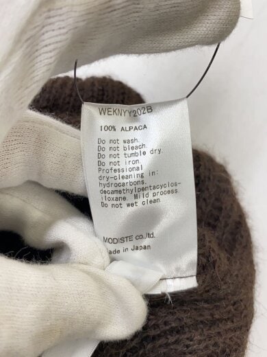 商品画像：ニットキャップ/--/アルパカ/BRW/メンズ/WEKNYY202B 5