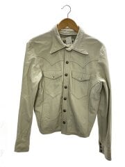 YellowUnicorn/レザーウエスタンシャツ/2/牛革/BEG