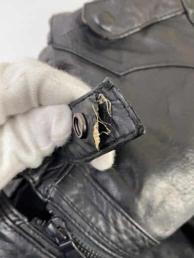 商品画像：シングルライダースジャケット/L/羊革/BLK 6