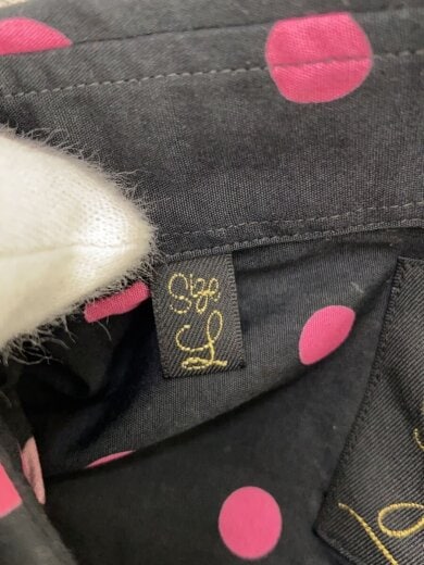 商品画像：長袖シャツ/L/コットン/BLK/ドット 4