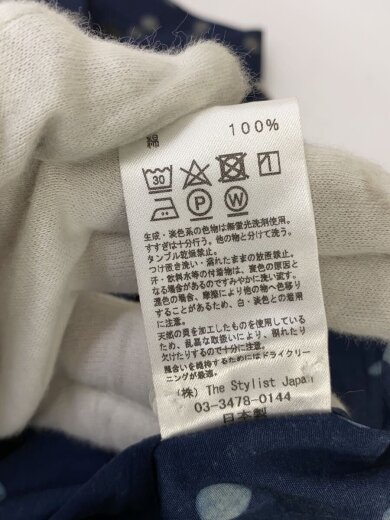 商品画像：長袖シャツ/L/コットン/NVY/ドット 6