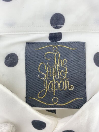 商品画像：長袖シャツ/L/コットン/WHT/ドット 3