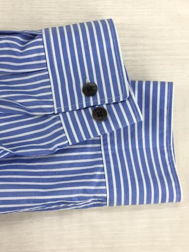 画像：HAREタグ付/ストライプバックロングシャツ/FREE/コットン/BLU/ストライプHA020068AD5