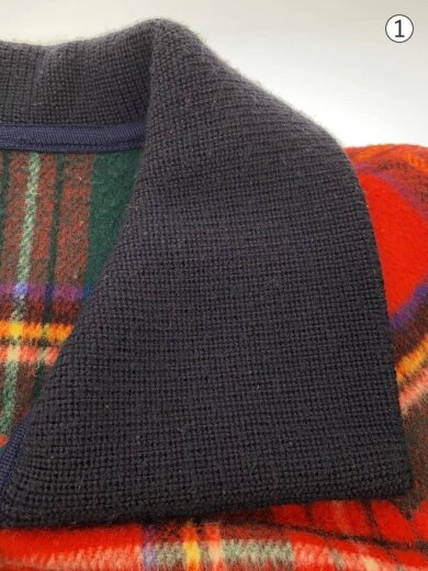 商品画像：コート/9/ウール/RED/チェック 6