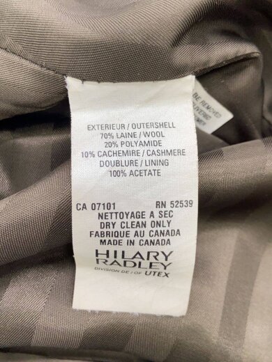 商品画像：hilary radley/コート/--/ウール/BRW/無地 4