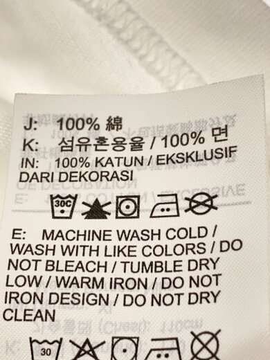 商品画像：Tシャツ/XL/コットン/WHT/プリント/HJ8385-100// 4